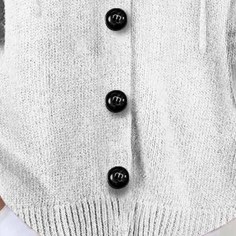Women’s Button-Down Hoodie Cardigan Sweater Coat - Relaxed Knit