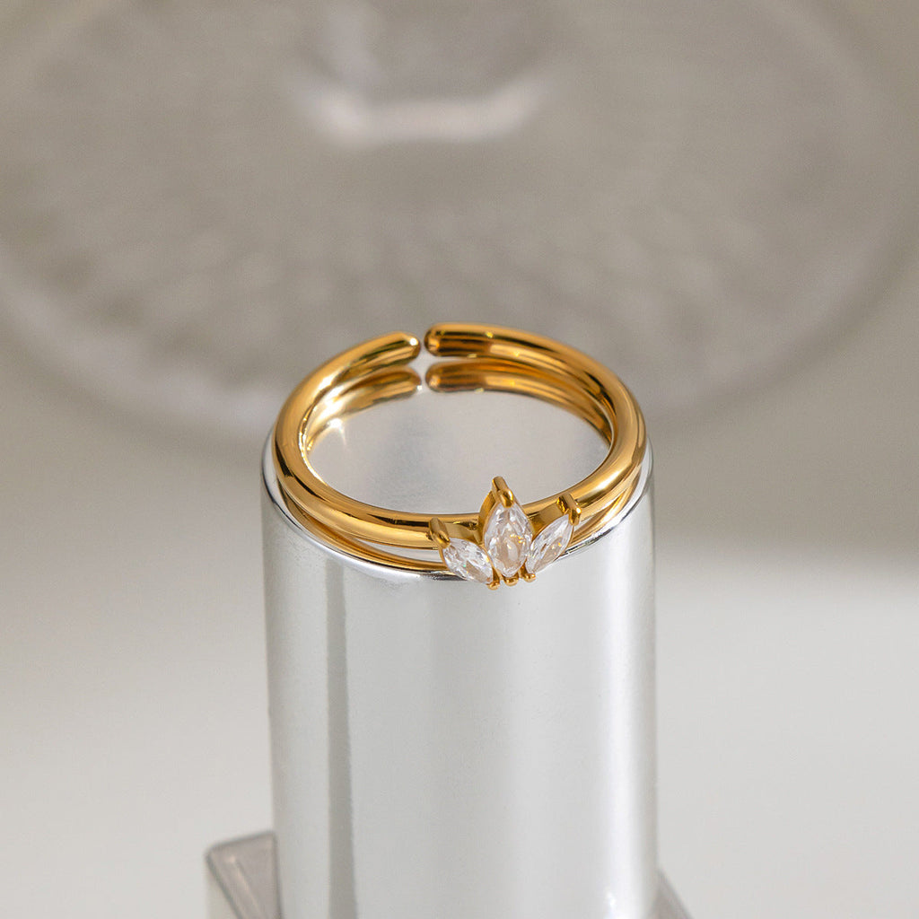 Zircon Niche And Sophisticated Finger Ring