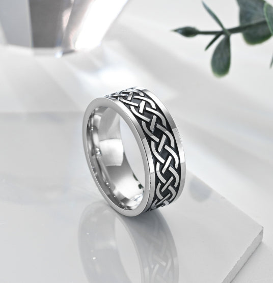 Mens Personalized Stainless Steel Ring