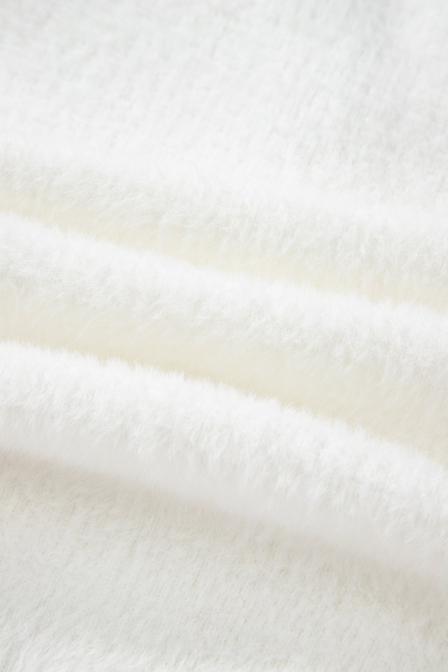 Solid Fuzzy Button-Front Cardigan