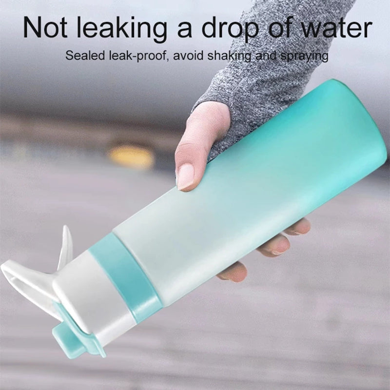 Large Capacity Spray Water Bottle for Sports Fitness and Travel