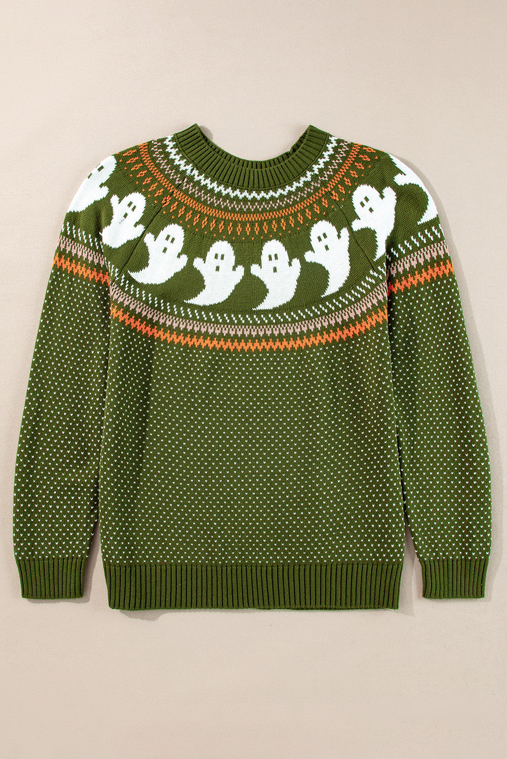 Halloween Ghost Drop Shoulder Sweater