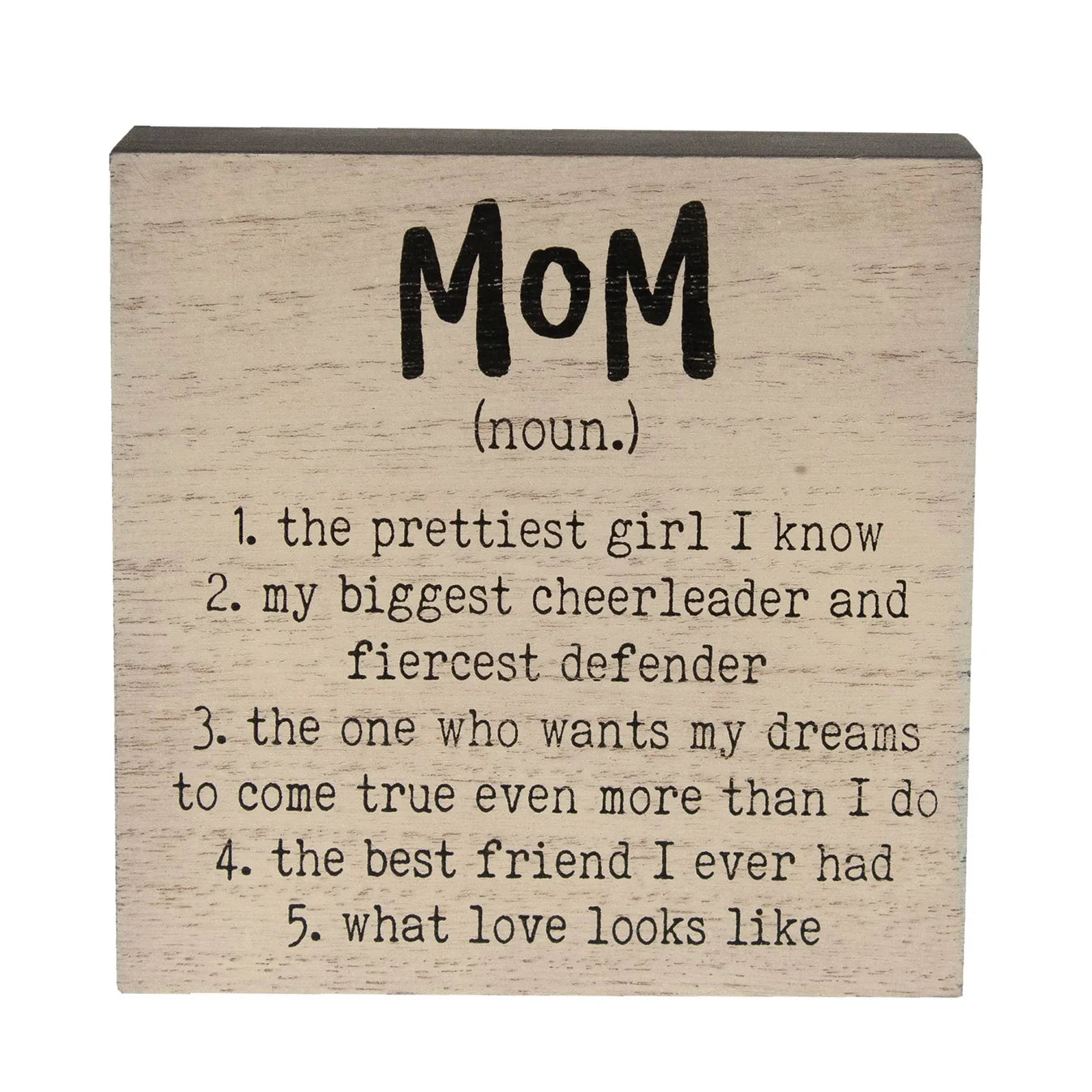 Mom Definition Box Sign
