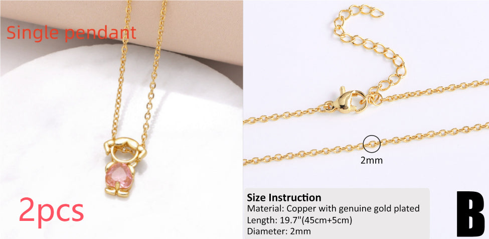 18k Gold Plated Minimalist Hip-Hop Chain Necklace for DIY Styling