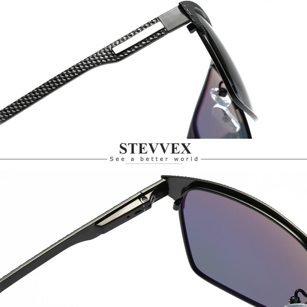 Men's Polarized UV400 Sunglasses Business Retro Modern Metal Frame