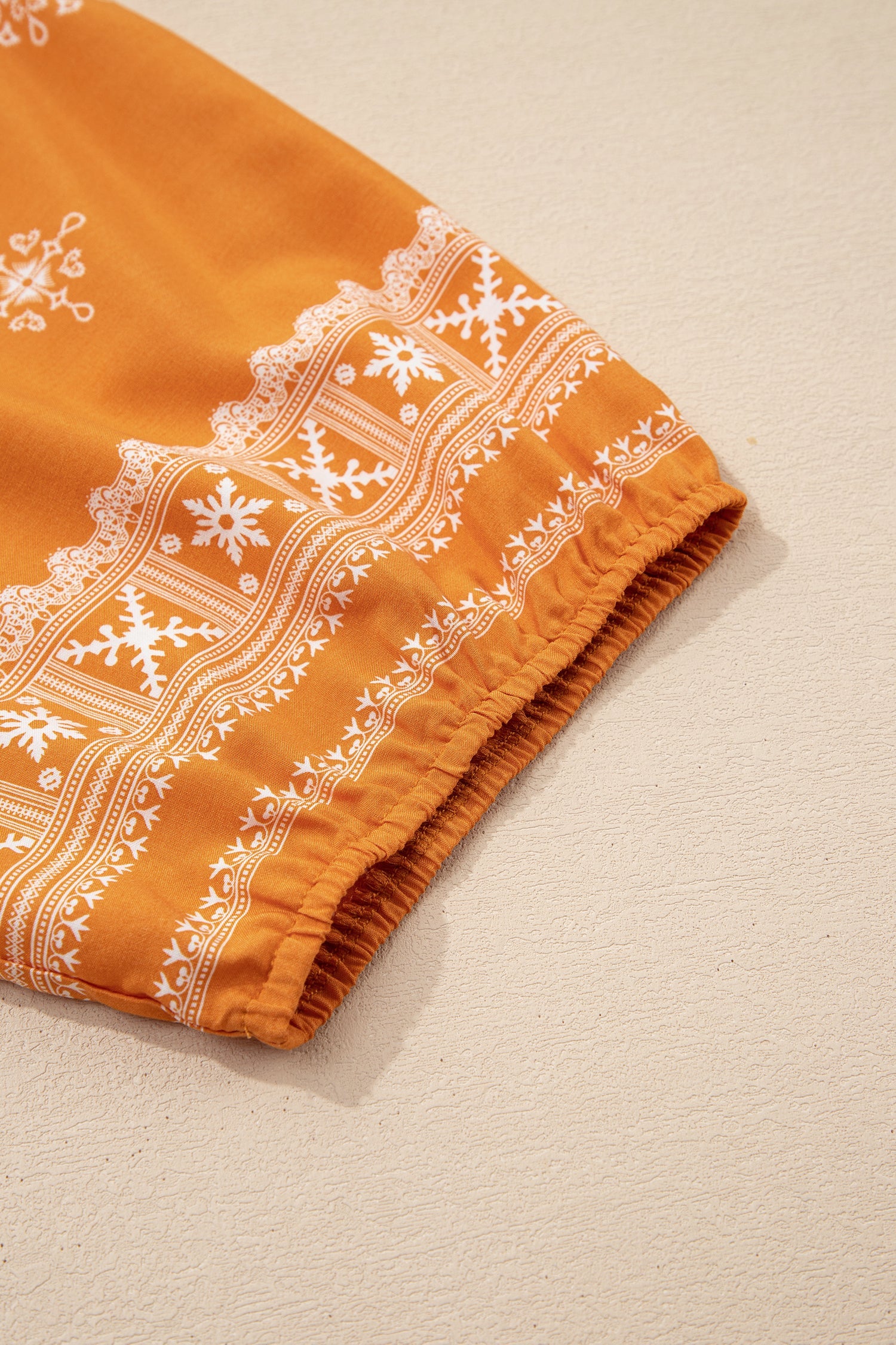 Yellow Boho Floral V-Neck Short Sleeve Top | Viscose