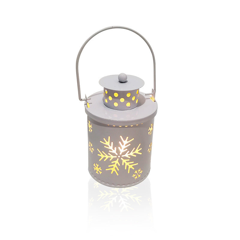 Nordic Style LED Christmas Lantern - Flickering Holiday Candle