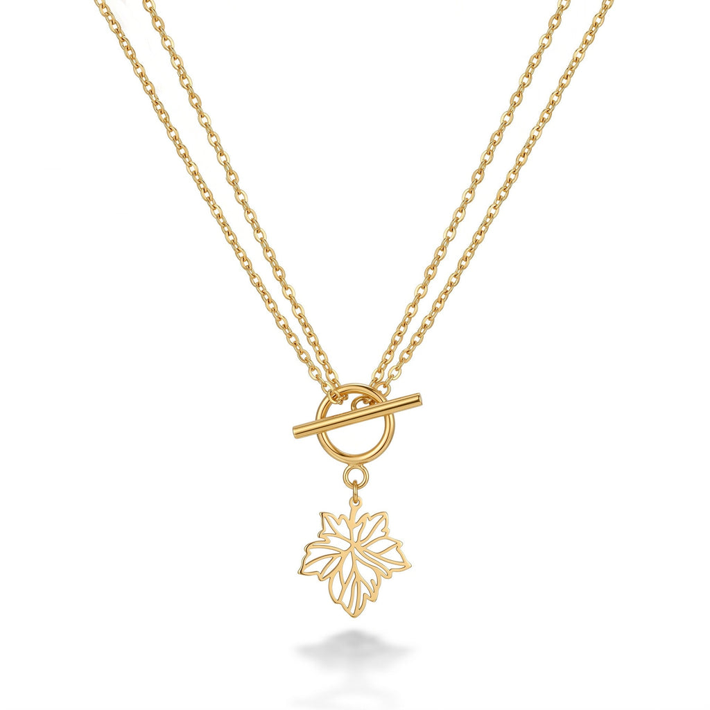 Stainless Steel Gold Heart Butterfly Clavicle Necklace For Women, Dainty Non Fading Elegant Versatile New Lady Neck Jewelry