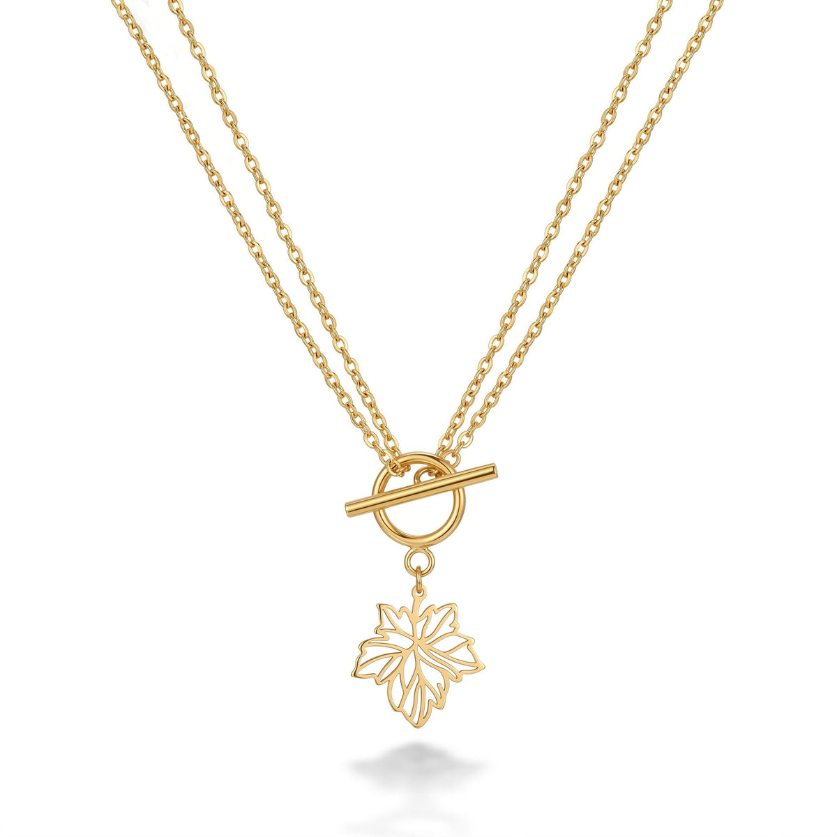 Stainless Steel Gold Heart Butterfly Clavicle Necklace For Women, Dainty Non Fading Elegant Versatile New Lady Neck Jewelry