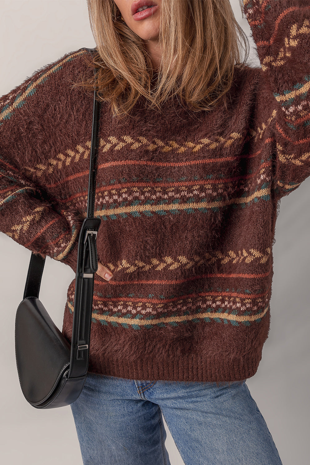Madison Knitted Drop Shoulder Sweater