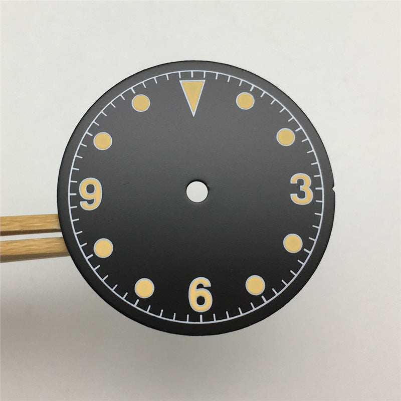 Modified Watch Dial With Luminous Numerals