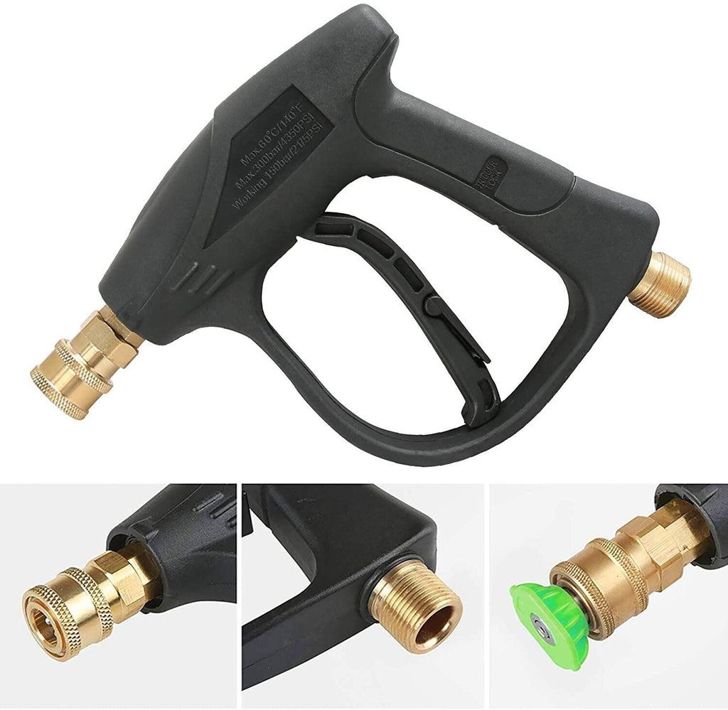 4000 PSI High Pressure Washer Gun with Short Wand and 5 Nozzles