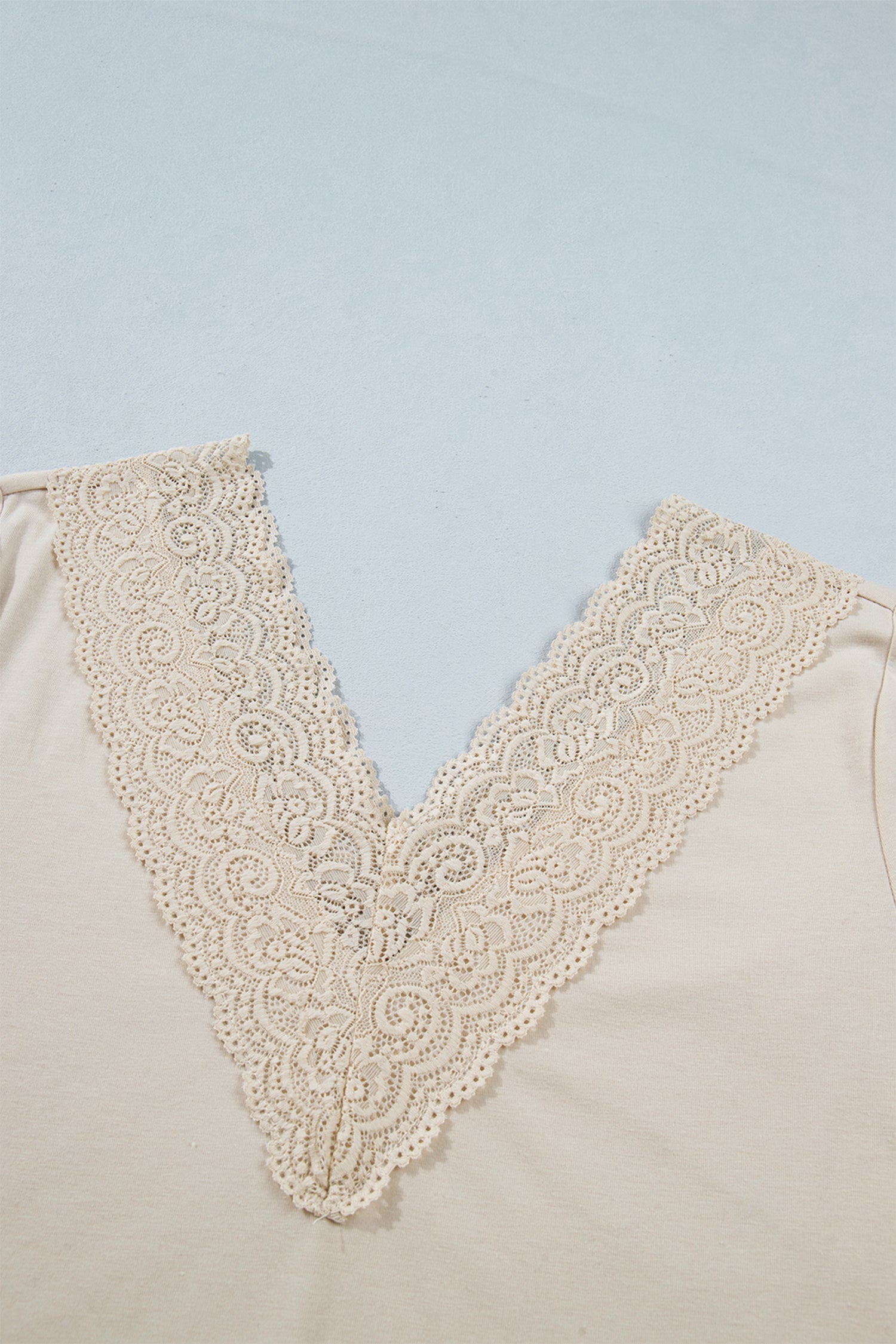 Dakota Patchwork Pullover Long Sleeve Top with Lace
