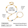 Natural Stone Finger Chain Stainless Steel Link
