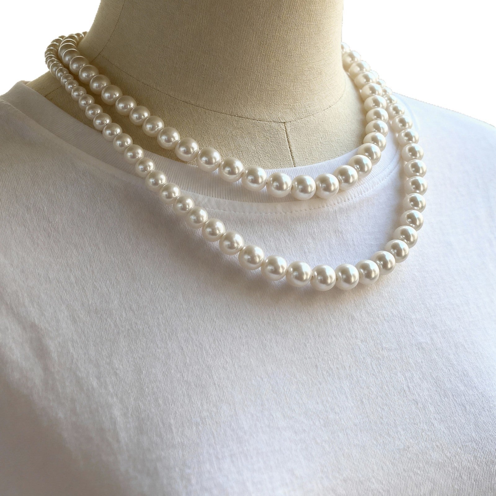 Natural Freshwater Baroque Shaped Pearl Necklace