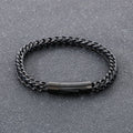 Men's Thick Cable Chain Bracelet, Minimalist Stainless Steel Jewelry