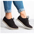 Women’s Retro British Style Casual Oxford Sneakers Flat Shoes
