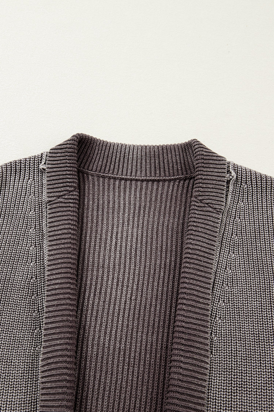 Sunny Patchwork Knit Open Sweater