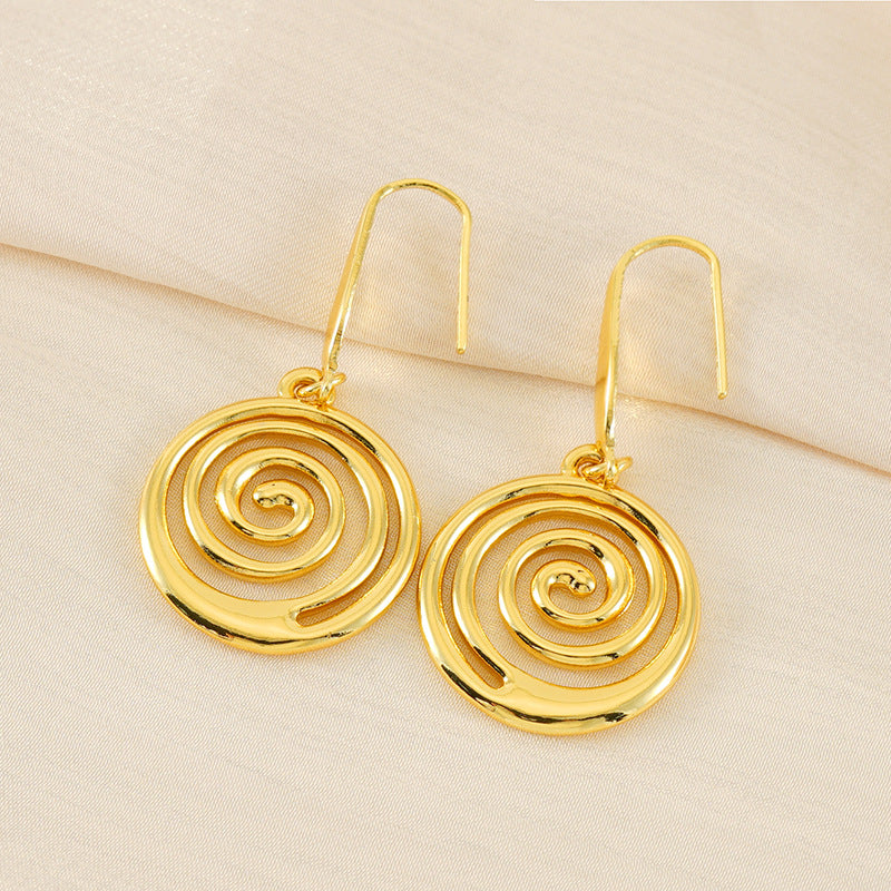Niche Mosquito Coil Holder Stainless Steel Earrings
