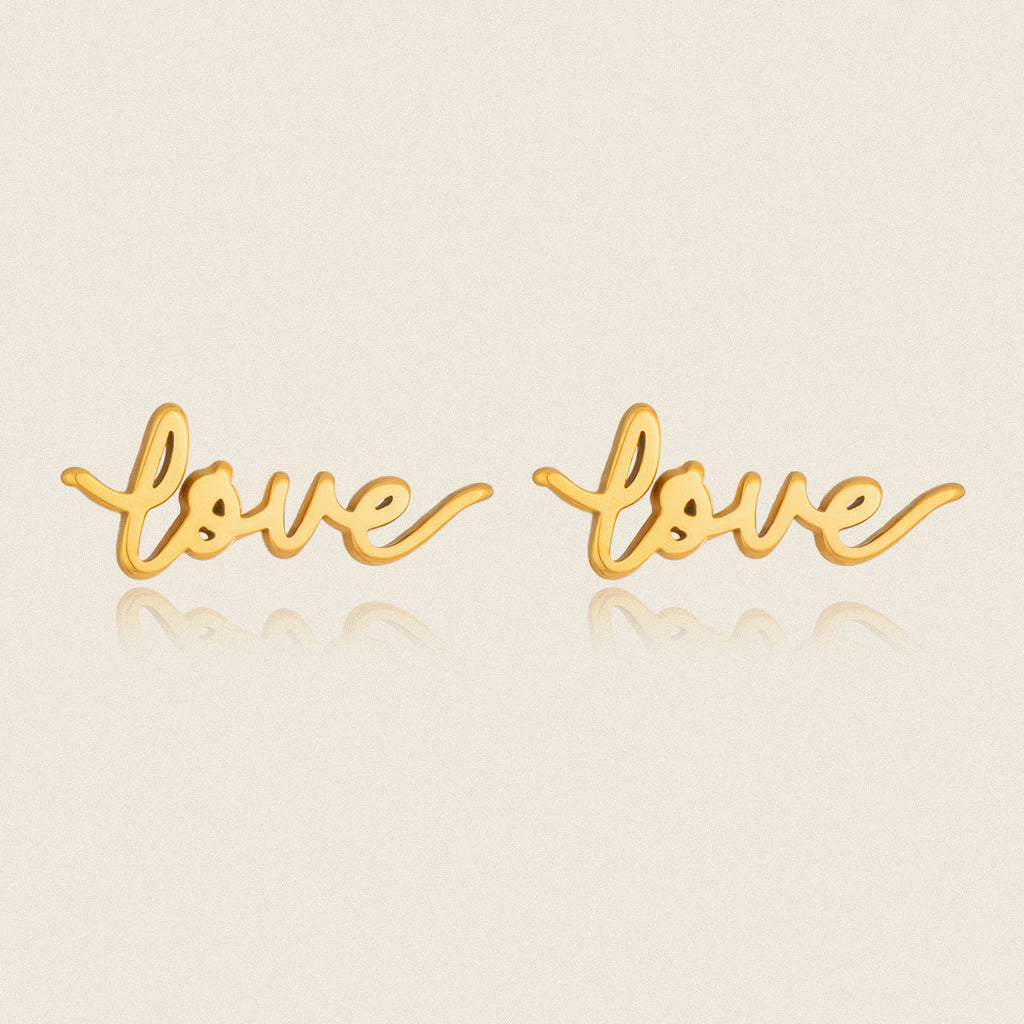Stainless Steel 18K Gold-plated Vintage Earrings