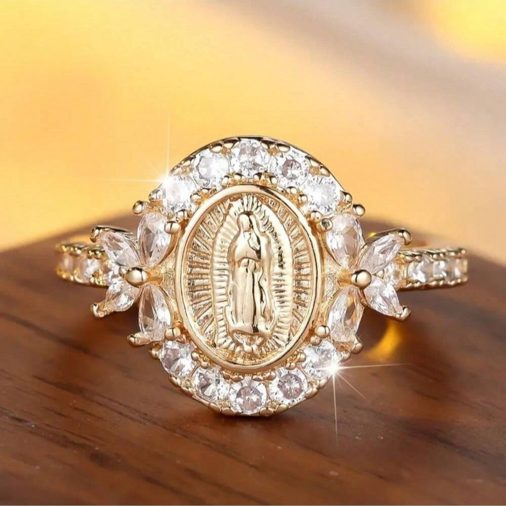 Cross-Border Hot-Selling Bohemian Retro Zircon-Inlaid Rings, European And American Women's Engagement Rings, Factory Direct Sales