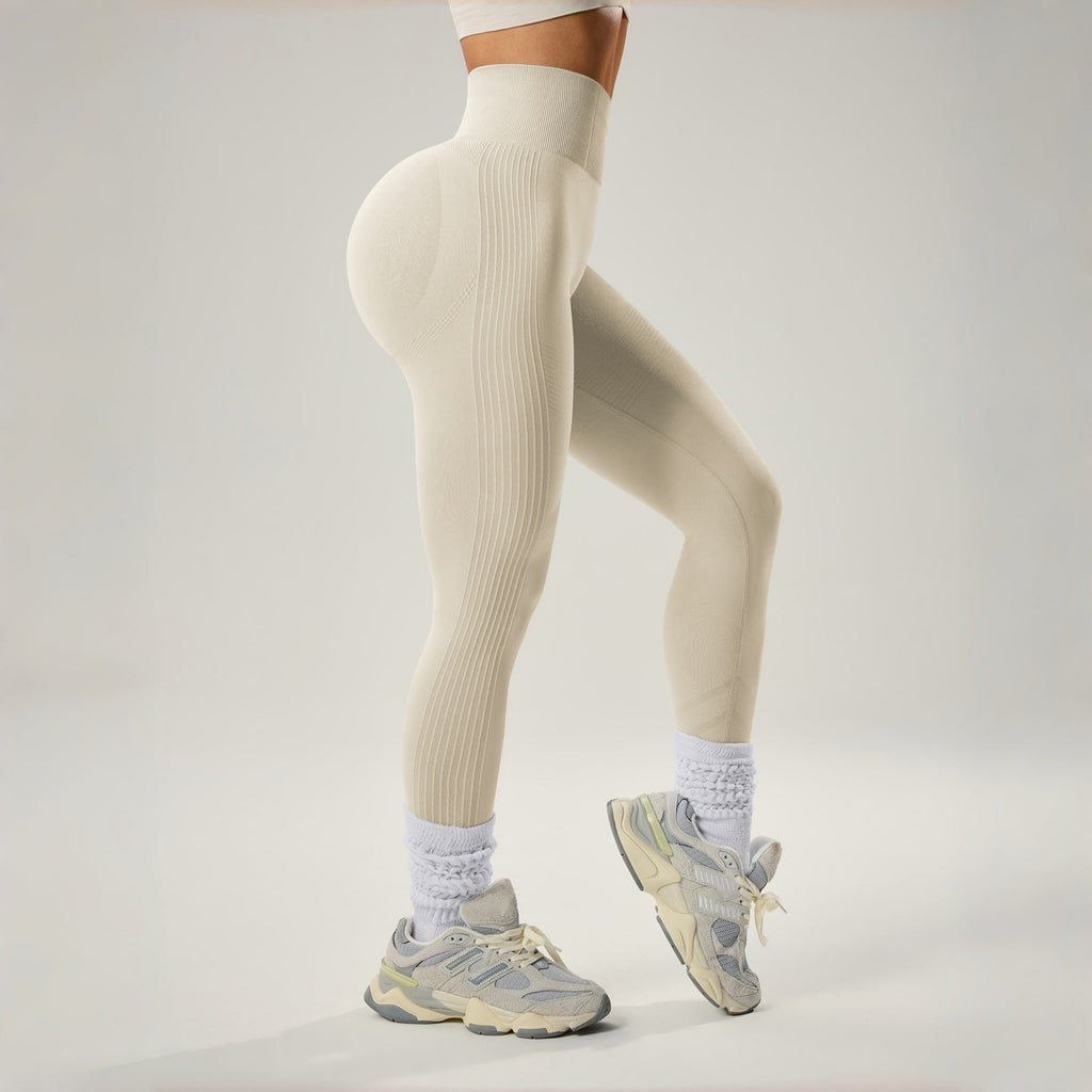 Women High-Waisted Seamless Yoga Pants Tummy Control Leggings - Image 4