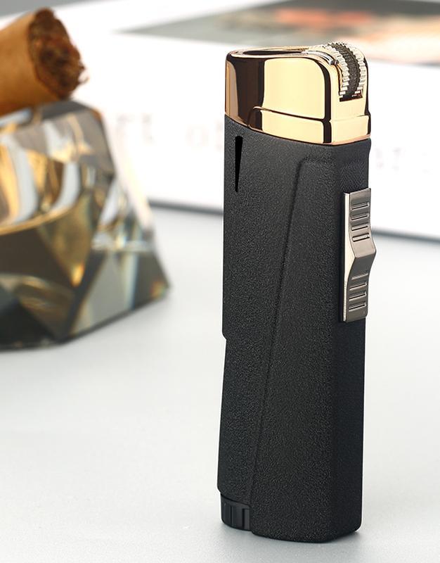 Modern Triple Jet Torch Lighter with Grinding Wheel Ignition