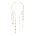 Draped Multi-Layer Heart Tassel Choker Vintage Futuristic Sexy Dress Neckpiece For Women