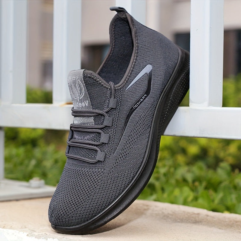 Plus Size Mens Lightweight Breathable Cushioned Walking Sneakers