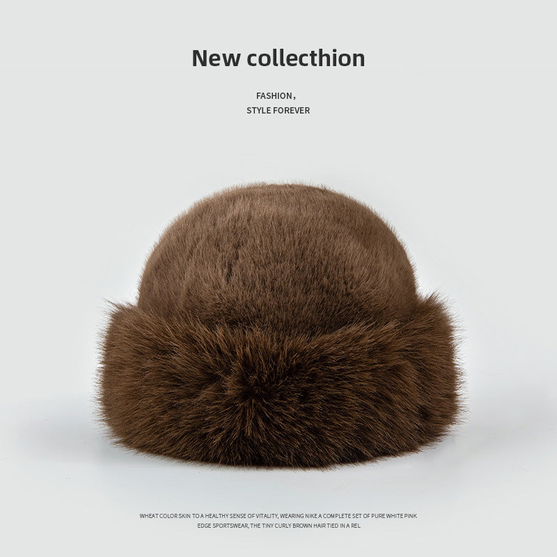 Women's Plush Round-Top Winter Hat