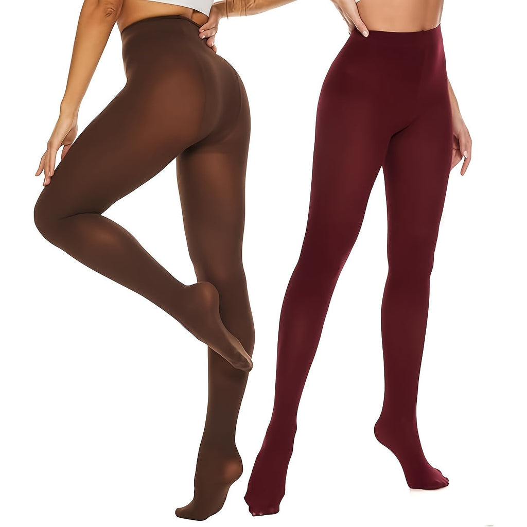 6 Pairs Ultra Stretch Opaque 80D High Waist Tights