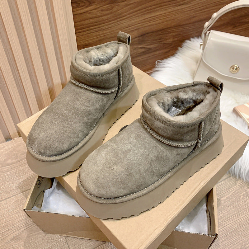 Women's Muffin Thick Sole Snow Boots Winter