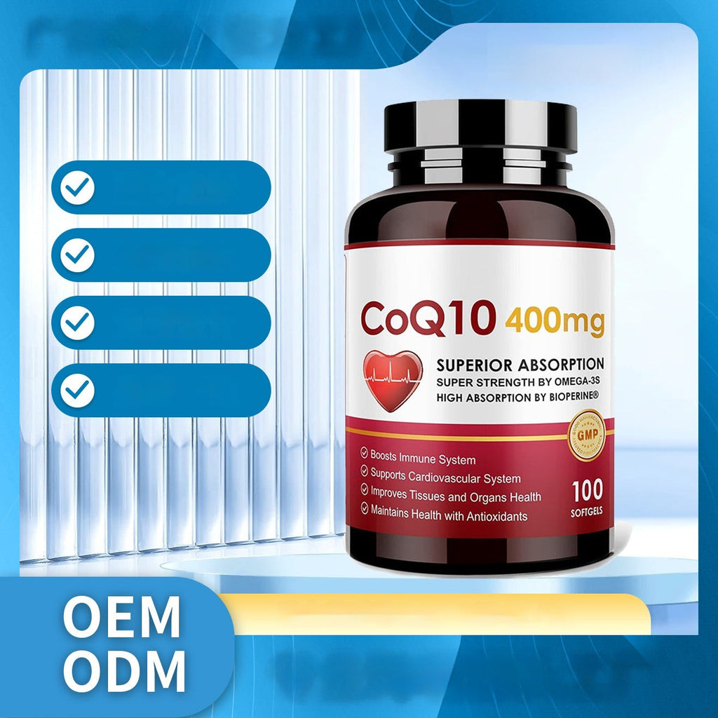 Coenzyme Q10 Soft Capsules - Dietary Supplement for Heart Health Support