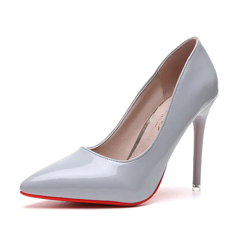 Women's Pointed Toe Stiletto High Heels Patent Finish - Image 15