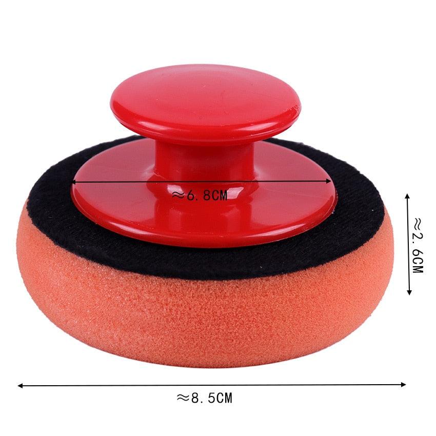 5-Piece Car Wax Applicator Kit with Grip Handle for Auto Polishing