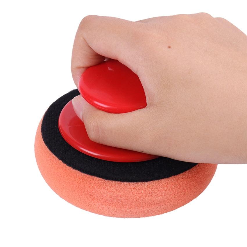 5-Piece Car Wax Applicator Kit with Grip Handle for Auto Polishing