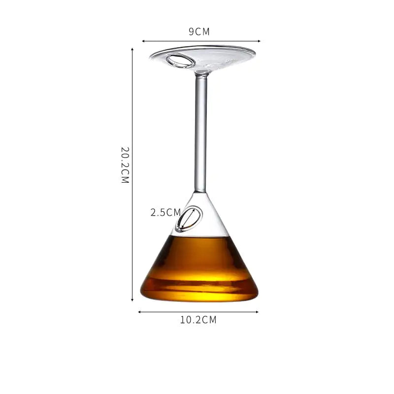 Inverted Glass Cocktail Glass Set