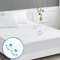 Yuurom Heated Mattress Pad Queen Size 60×80 inches Electric Mattress Pad Dual Control 10 Heat Settings 12 Hours Auto Off Timer 13ft Extra Long Cord Bed Warmer Mattress Cover 18" Deep Pocket