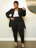 Women's Matching Blazer and Leggings Two-Piece Set - Image 34