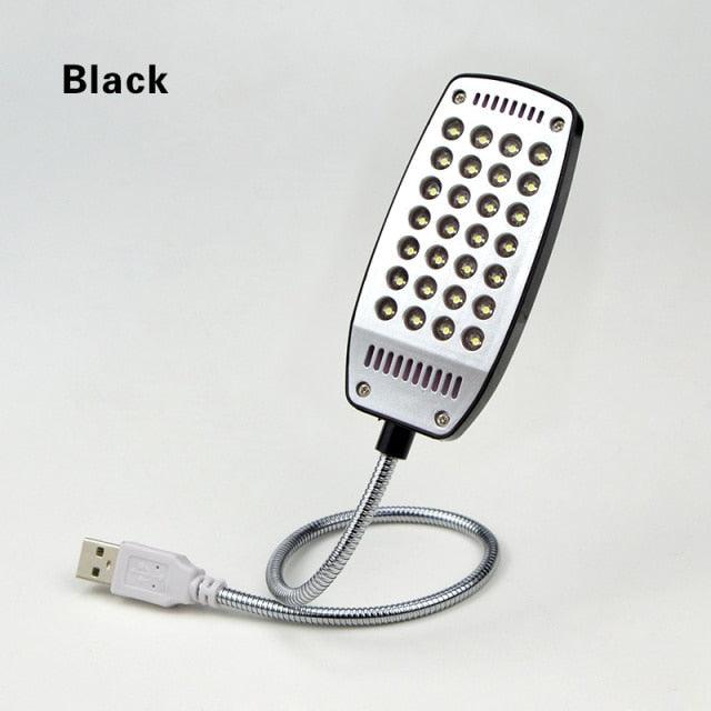 Flexible LED Desk Lamp with Clip, USB Powered Eye-Care Study Light