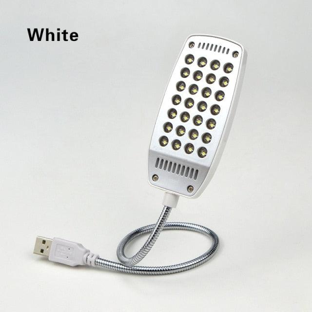 Flexible LED Desk Lamp with Clip, USB Powered Eye-Care Study Light