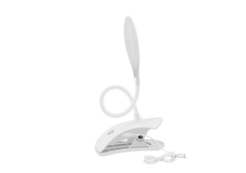 Flexible LED Desk Lamp with Clip, USB Powered Eye-Care Study Light