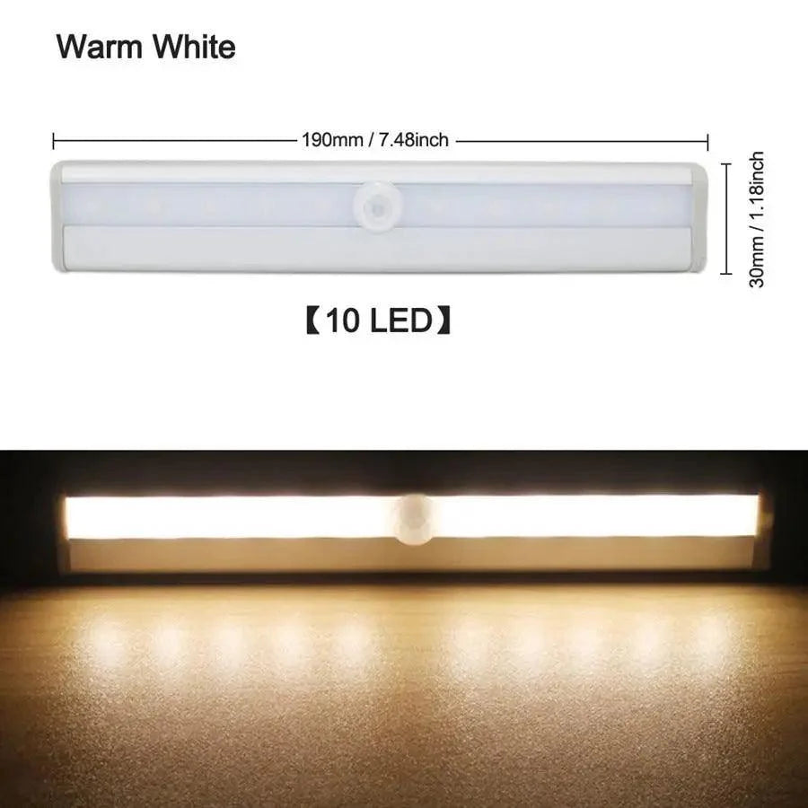 Rechargeable PIR Motion Sensor LED Light - Closet & Cabinet Bar