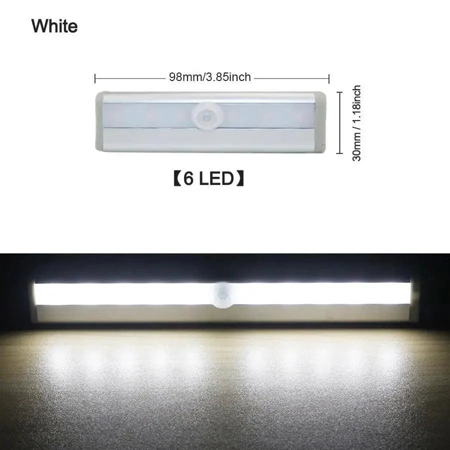 Rechargeable PIR Motion Sensor LED Light - Closet & Cabinet Bar