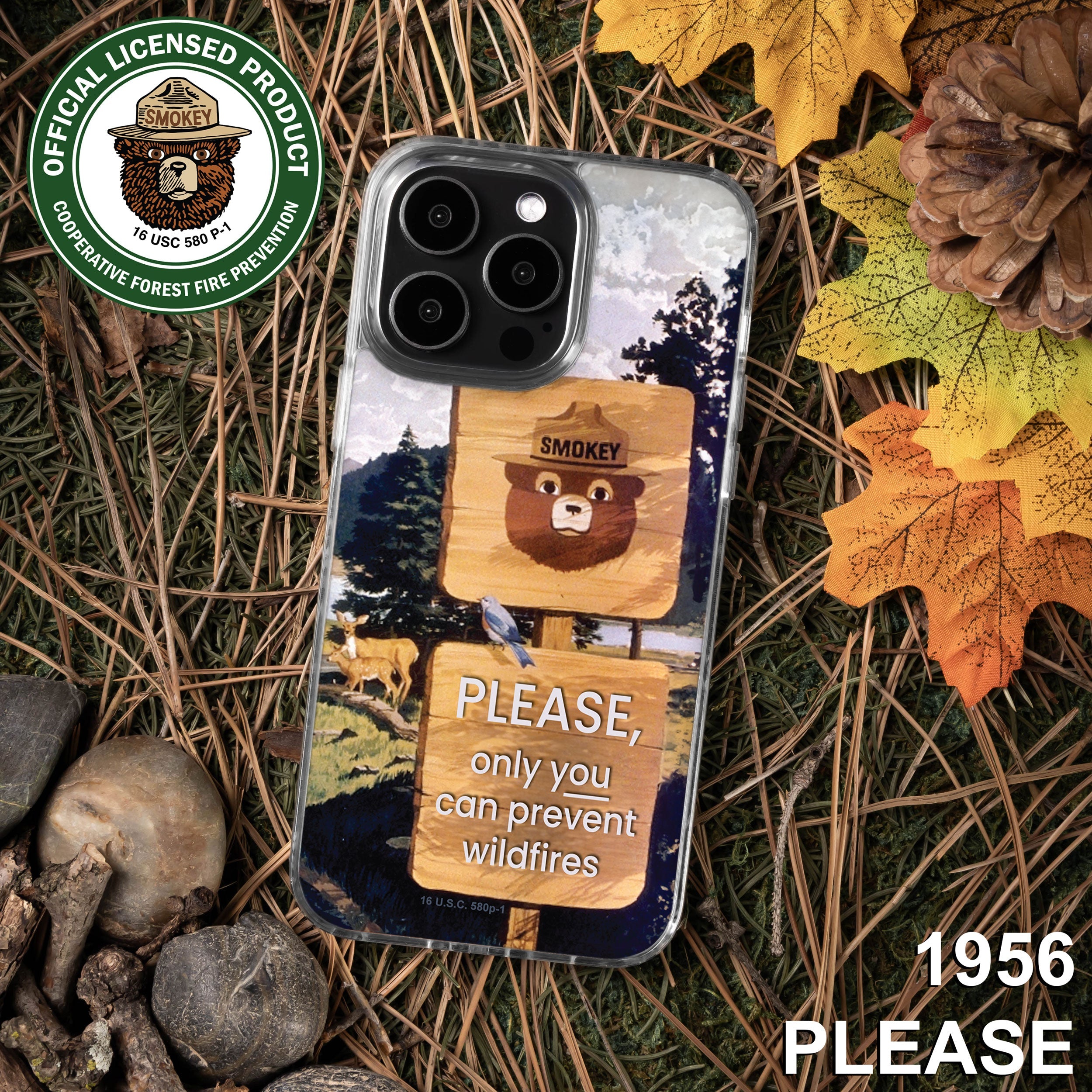 Smokey Bear iPhone 11 Series Case - Vintage Outdoorsy Protection
