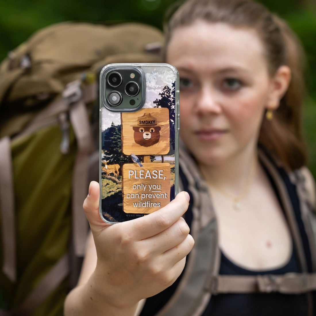 Smokey Bear Classic HD Apple iPhone 13 Series Mag-Safe Phone Case