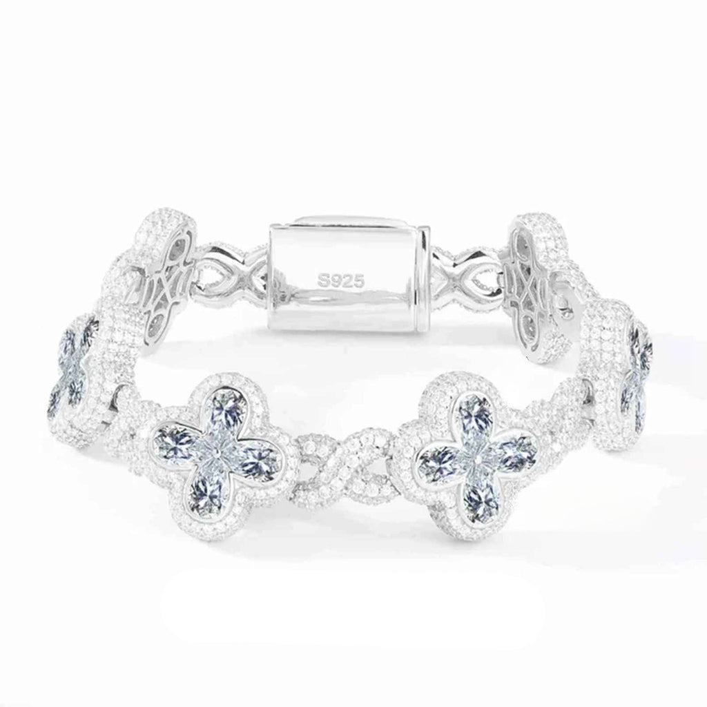 Fleur d’Éternité Moissanite Bracelet White