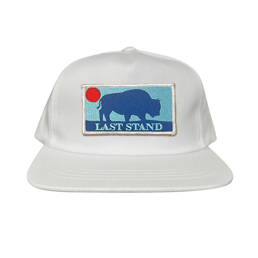 Bison Sunset Baseball Cap - Mountain Outdoors Snapback Hat