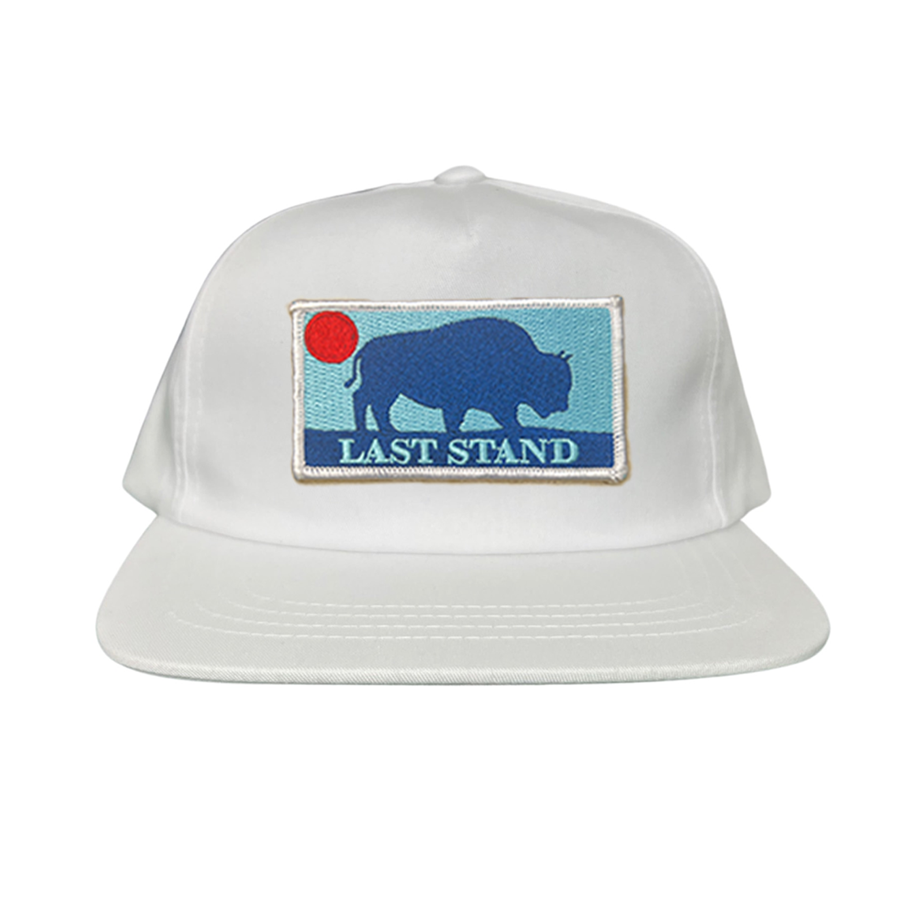 Bison Sunset Baseball Cap - Mountain Outdoors Snapback Hat