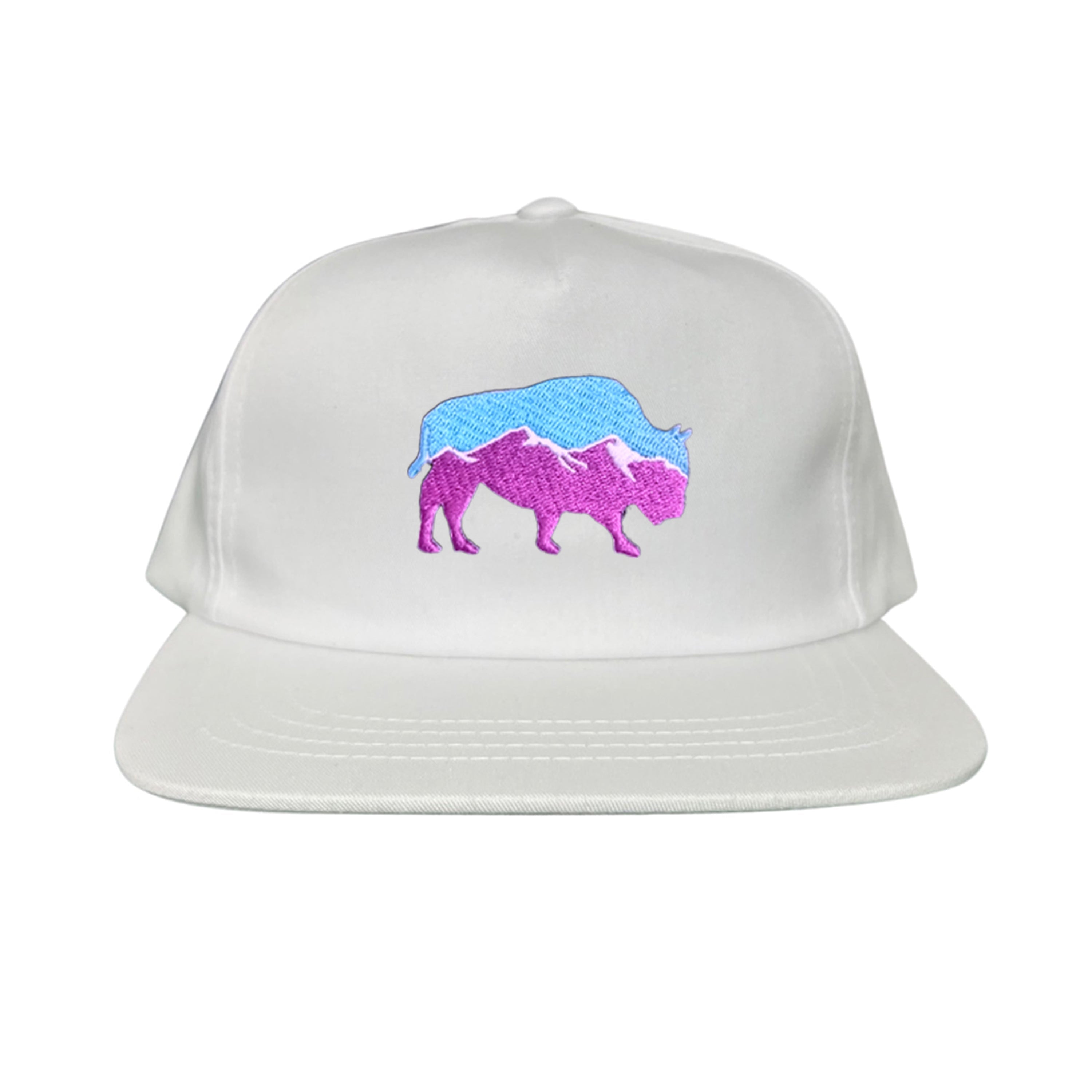 Mountain Bison Patch Outdoor Casual Baseball Hat